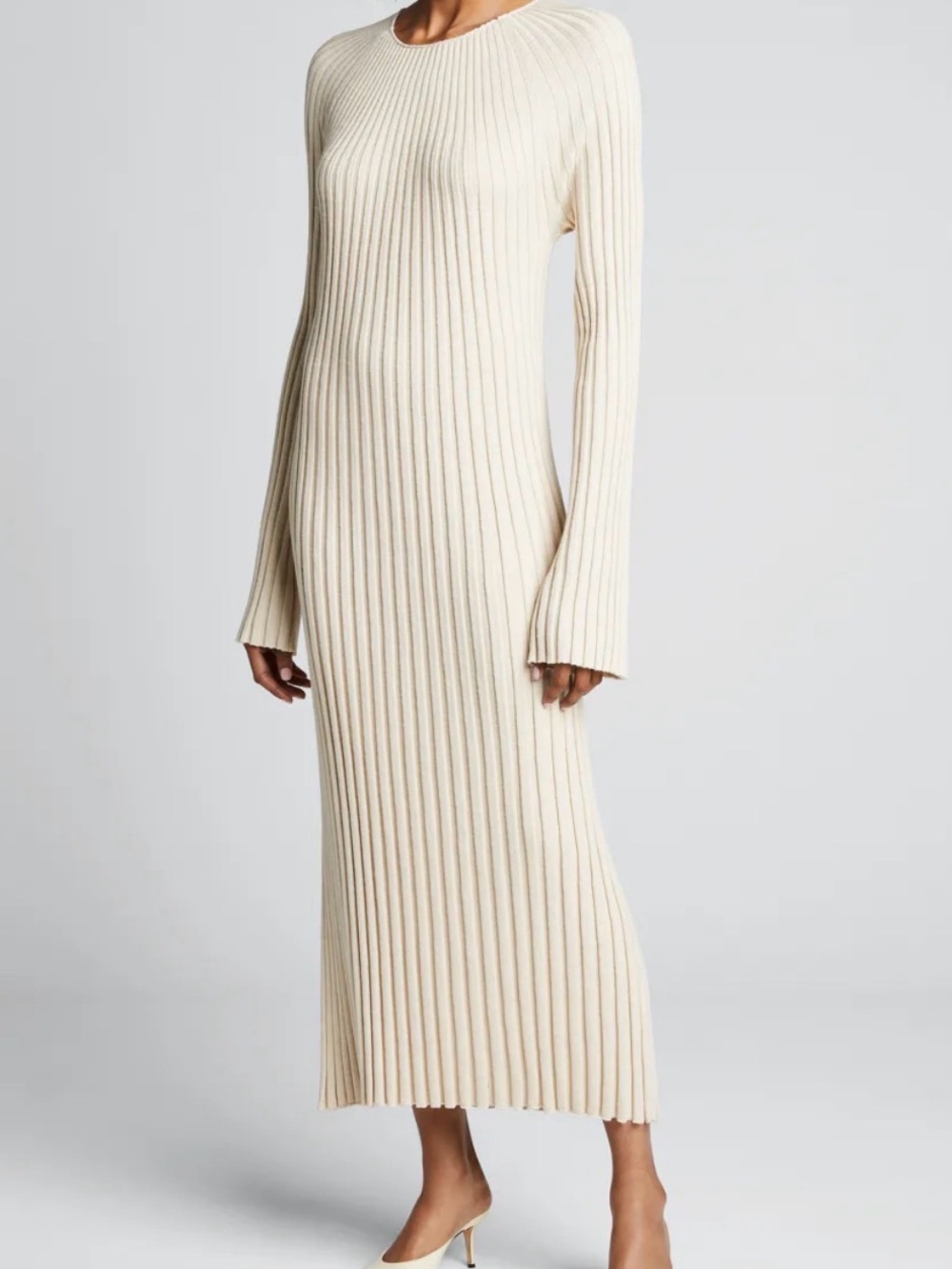 Loulou Studio Ribbed Knit Maxi Dress M